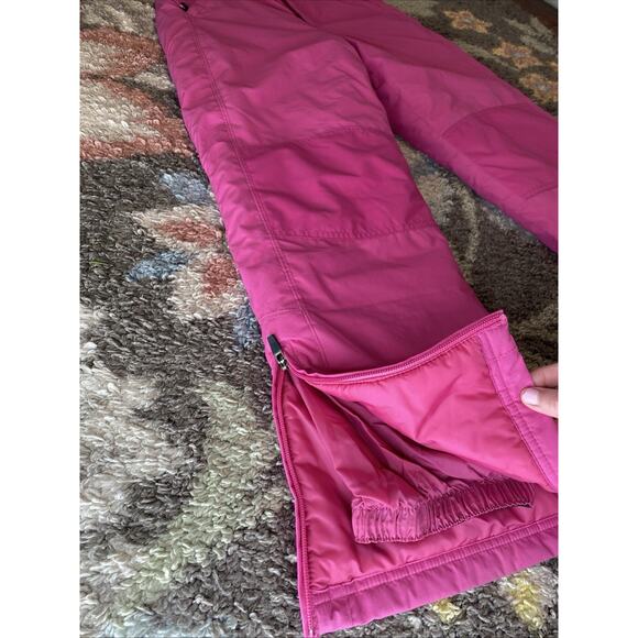 LL Bean Snow Pants Youth 12 Pink Snowboard Ski Waterproof Gorpcore Kids Girls - Picture 10 of 11